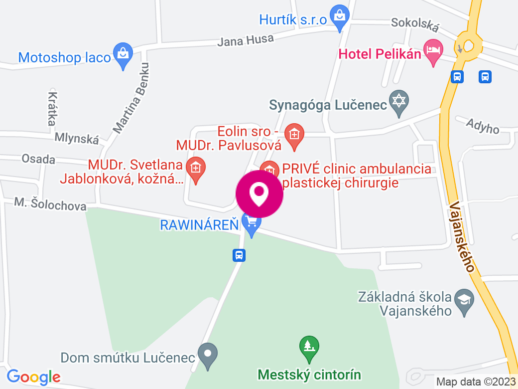 Mapa pobočky