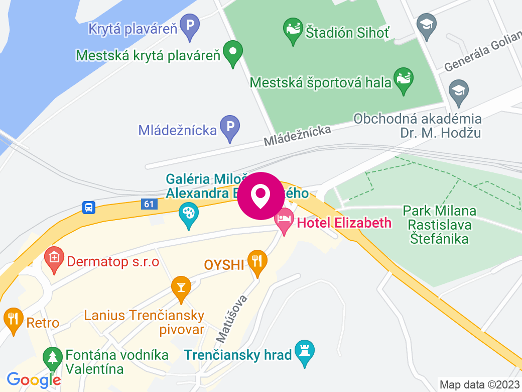 Mapa pobočky