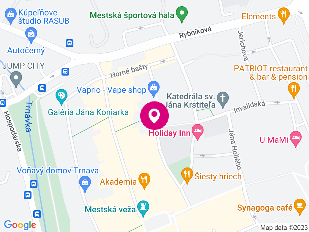 Mapa pobočky