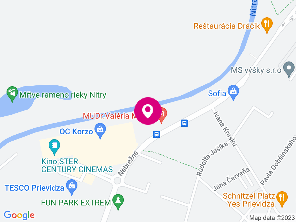 Mapa pobočky